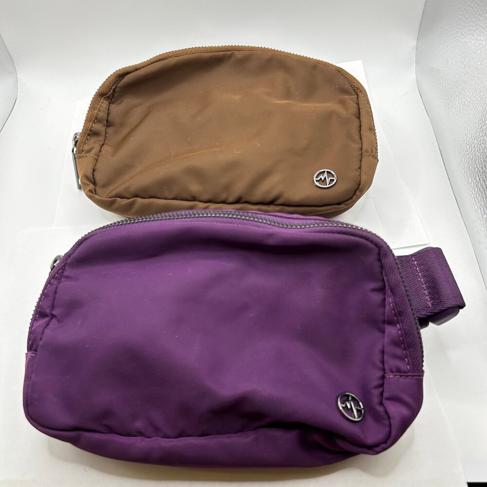 2 Pander Cross Body Fanny Pack Crossbody Bags Belt Bag w Adjustable Strap